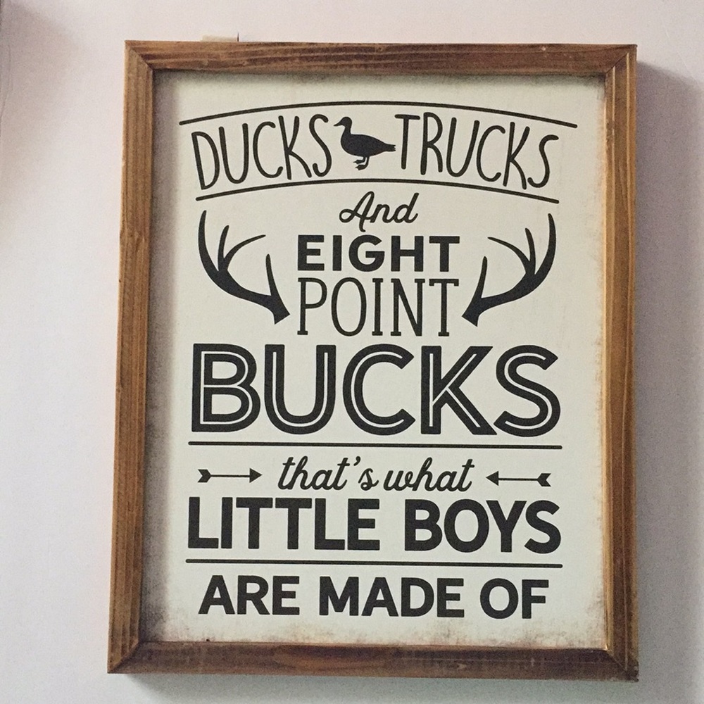 ❌SOLD❌Rustic little boys wooden wall sign